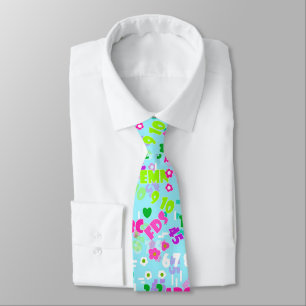 Texture teaching mathematics physics study school neck tie