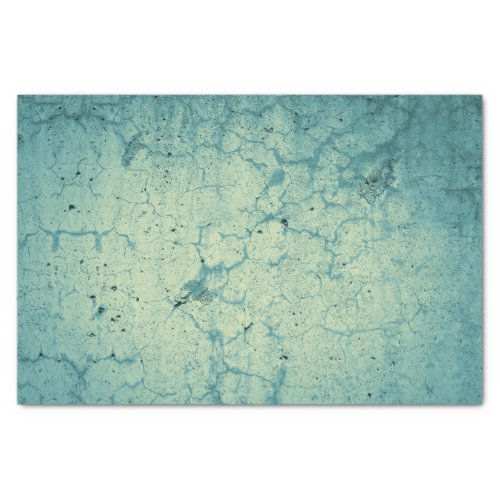 Texture Teal Blue Beige Vintage Grunge Decoupage Tissue Paper