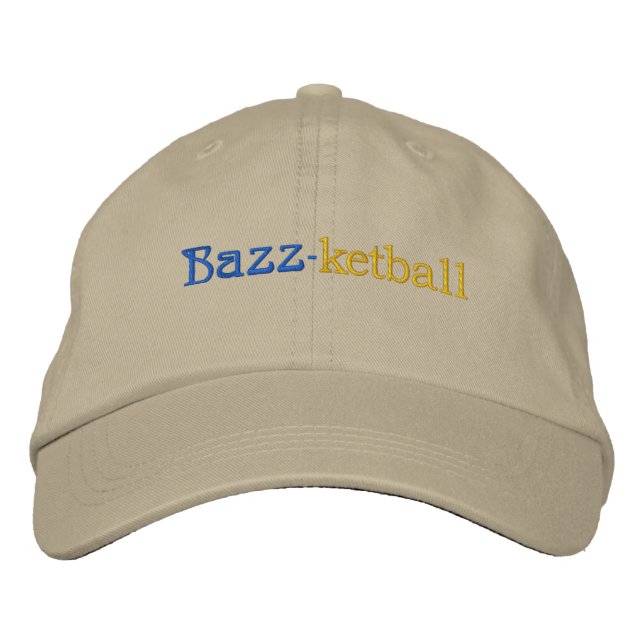Texture & Team Spirit_Bazz-ketball Embroidered Baseball Hat (Front)