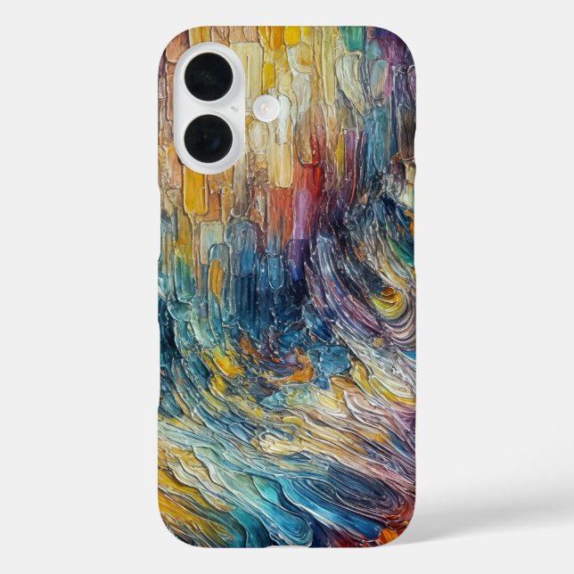 Texture Thick Paint Abstract Case-Mate iPhone Case (Back)