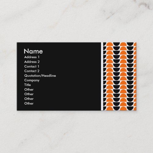 Texture Tone _ Alternating Crescents Business Card