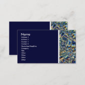 Texture Tone (Blue Abstract Pond) II Business Card (Front/Back)