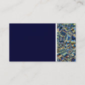Texture Tone (Blue Abstract Pond) II Business Card (Back)