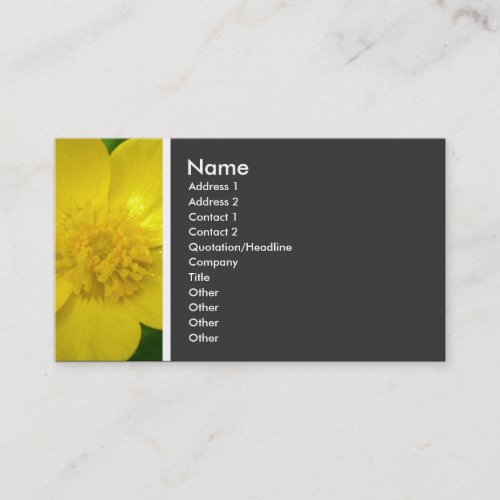 Texture Tone Buttercup Business Card