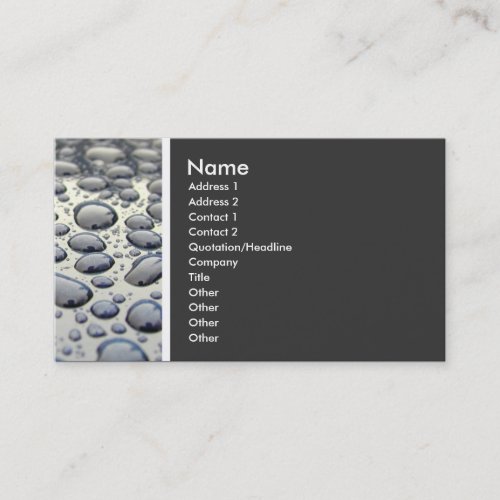 Texture Tone Car Hood Business Card