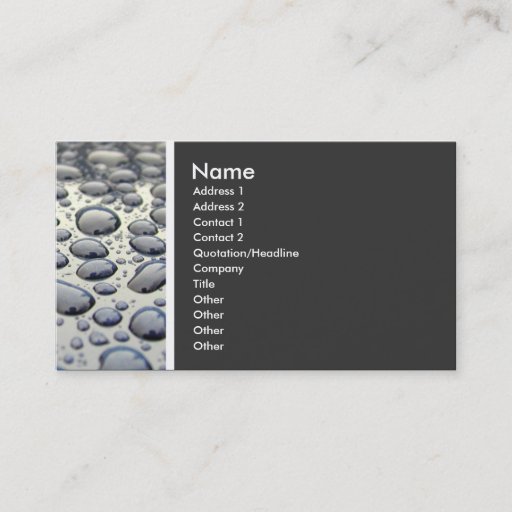 Customizable Texture Tone (Car Hood) Business Cards