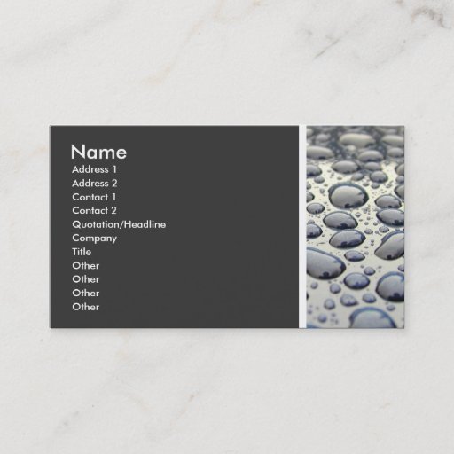 Customizable Texture Tone (Car Hood) - IIa Business Card