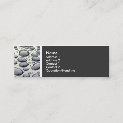 Customizable Texture Tone (Car Hood) Business Card Template