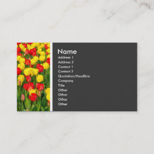 Texture Tone (Colorful Tulips) Business Card