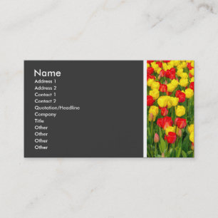 Texture Tone (Colorful Tulips) Business Card