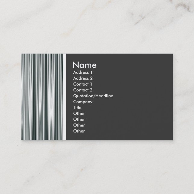 Texture Tone (Curtain) Business Card (Front)