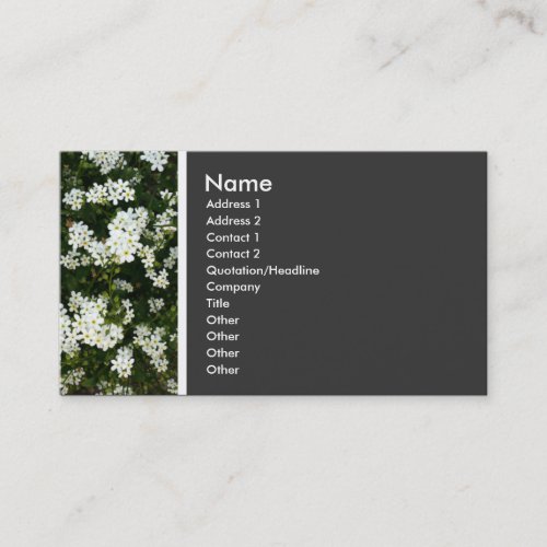 Texture Tone Little Flowers Business Card