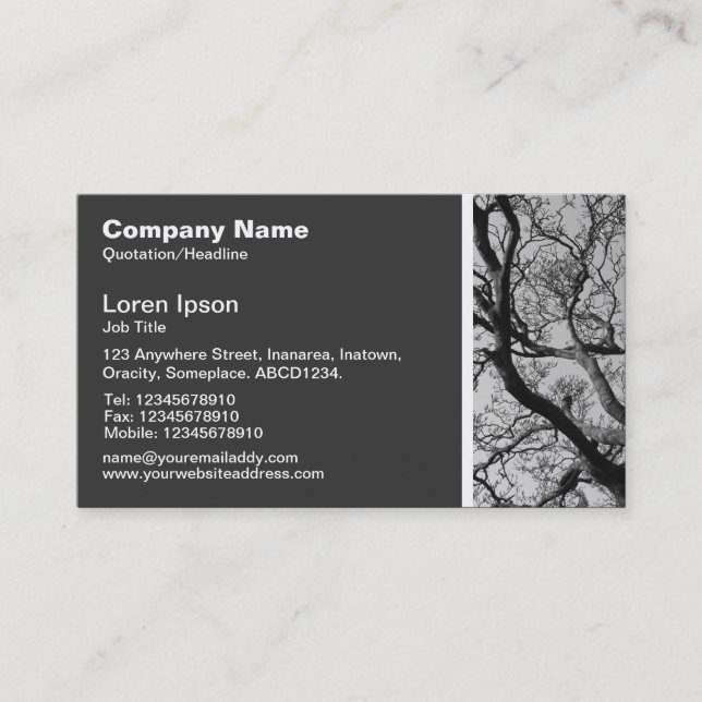 Texture Tone - Magnolia Branches Business Card (Front)