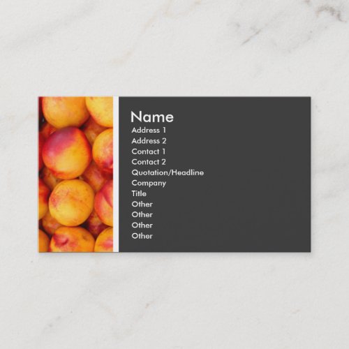 Texture Tone Peaches Business Card