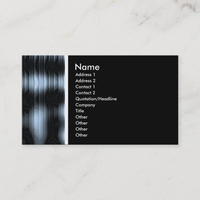 Texture Tone (Polished) - Customized Business Card (Front)