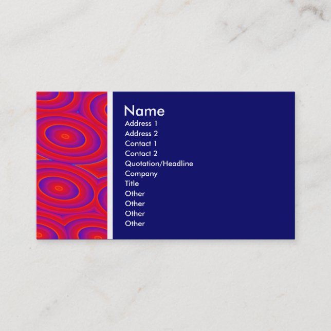 Texture Tone (Resonate) - II Business Card (Front)