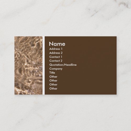 Texture Tone Sea and Sand _ Customized Business Card