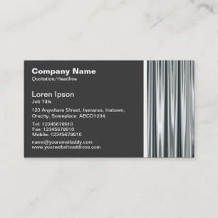 Texture Tone - Silver Curtain Business Card