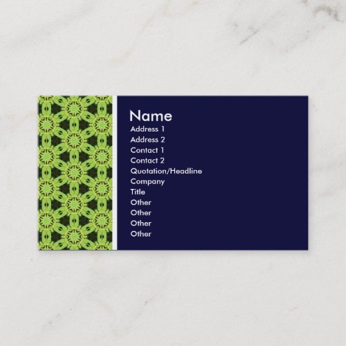 Texture Tone _ Terrazzo 010_ Deep Navy Business Card