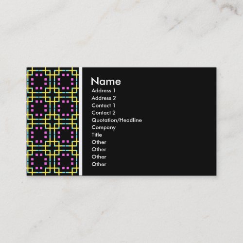 Texture Tone _ Terrazzo 012_ Black Business Card