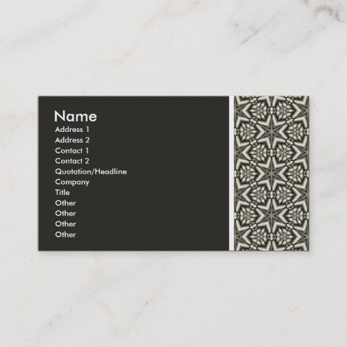 Texture Tone _ Terrazzo 014a 201F1B Business Card