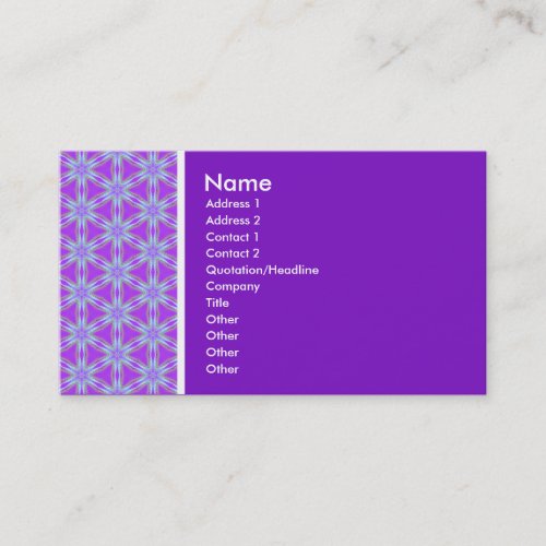 Texture Tone _ Terrazzo 02 _ Purple 7C12C3 Business Card