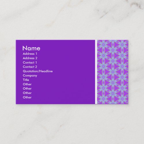 Texture Tone _ Terrazzo 02 _ Purple 7C12C3 Business Card