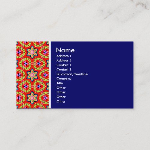 Texture Tone _ Terrazzo 03 _ Deep Blue Business Card