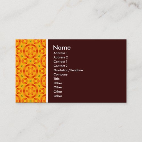 Texture Tone _ Terrazzo 05 _ Dark Brown Business Card