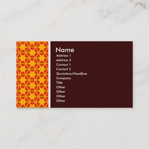 Texture Tone _ Terrazzo 06 _ Dark Brown Business Card
