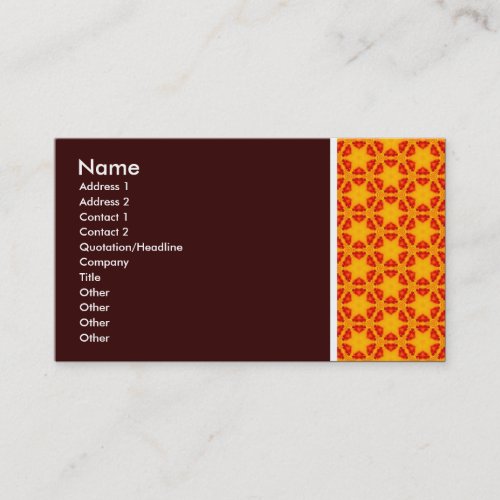 Texture Tone _ Terrazzo 06 _ Dark Brown Business Card