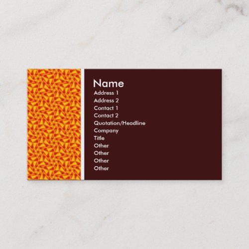 Texture Tone _ Terrazzo 07 _ Dark Brown Business Card