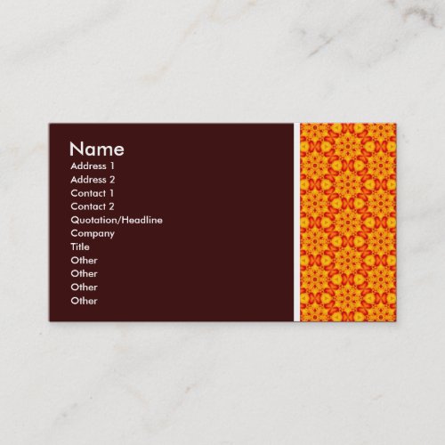 Texture Tone _ Terrazzo 08 _ Dark Brown Business Card
