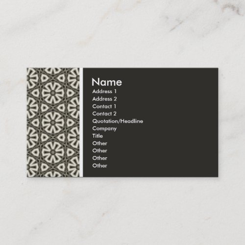 Texture Tone _ Terrazzo 201F1B Business Card