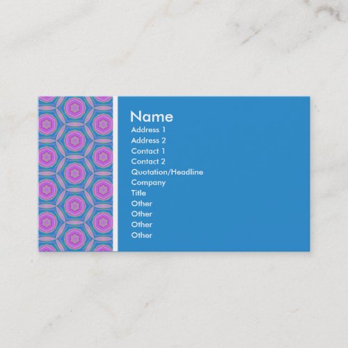 Texture Tone _ Terrazzo Pattern _ Blue Business Card