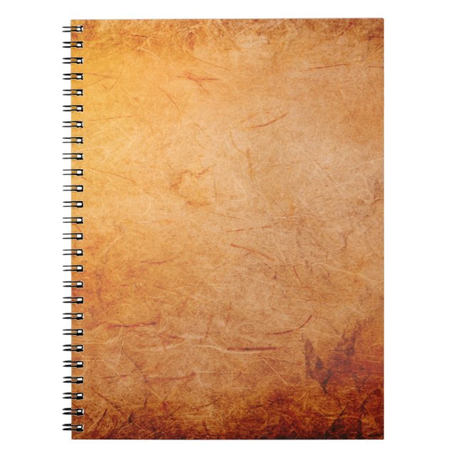 Texture vintage aged paper light notebook (Front)