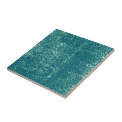 Texture Vintage Chic Teal Green Pattern Ceramic Tile