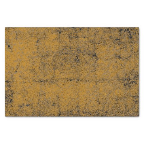 Texture Vintage Golden Yellow Black Grunge Tissue Paper