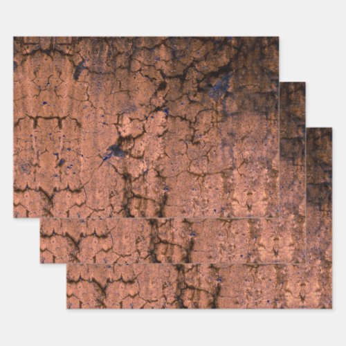 Texture Vintage Grunge Brown Rustic Decoupage Wrapping Paper Sheets