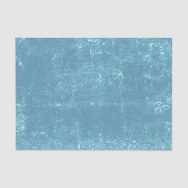 Texture Vintage Light Blue Decoupage Tissue Paper (Front)