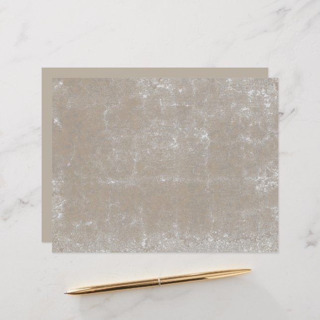 Texture Vintage Pastel Tan White Decoupage (Front/Back In Situ)