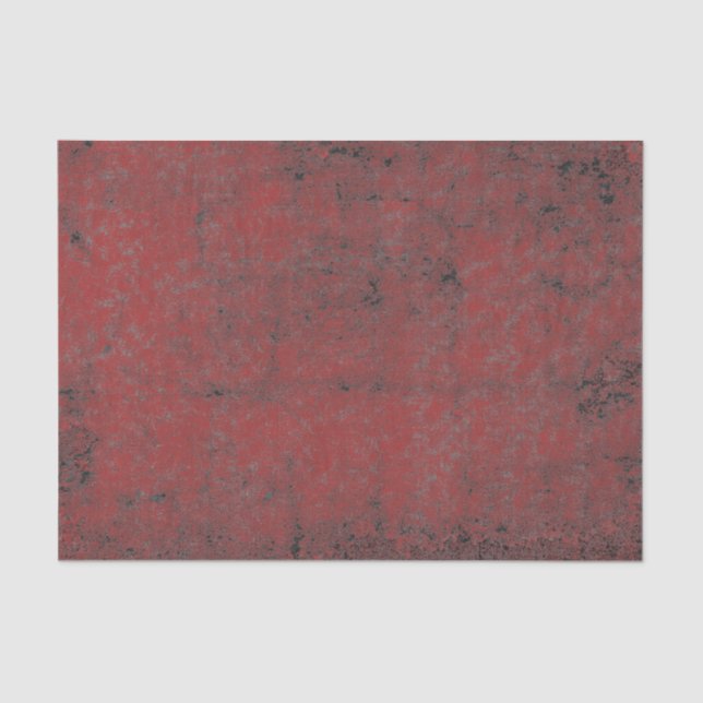 Texture Vintage Red Black Grunge Decoupage Tissue Paper (Front)