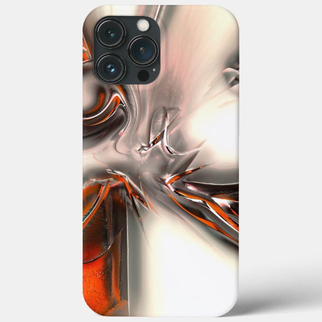 Texture with intense orange and pearly or metallic Case-Mate iPhone case (Back)