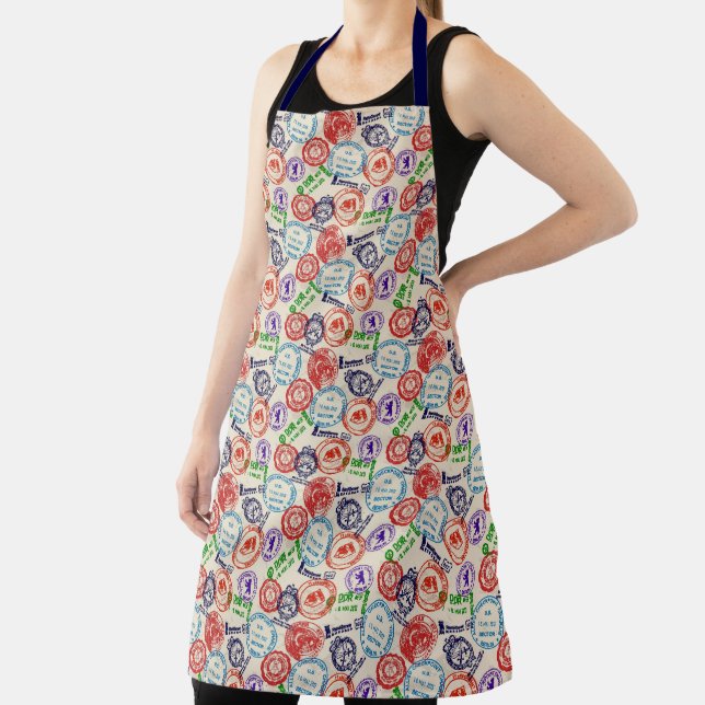 Texture with real stamps. apron (Insitu)