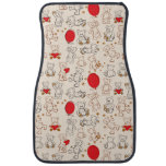 Texture With Teddy Bears Car Floor Mat