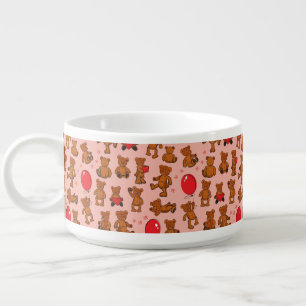 Texture With Teddy Bears, Hearts Bowl