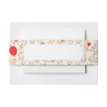 Texture With Teddy Bears Invitation Belly Band