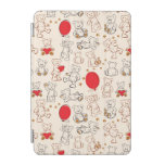 Texture With Teddy Bears iPad Mini Cover