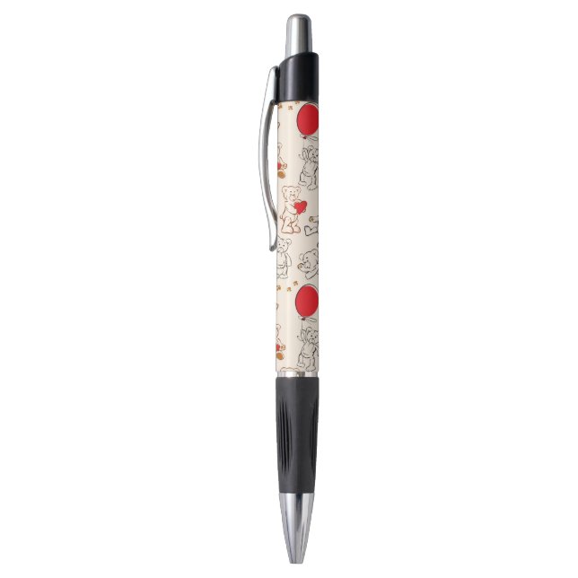Texture With Teddy Bears Pen (Top (Vertical))
