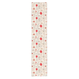 Texture With Teddy Bears Short Table Runner